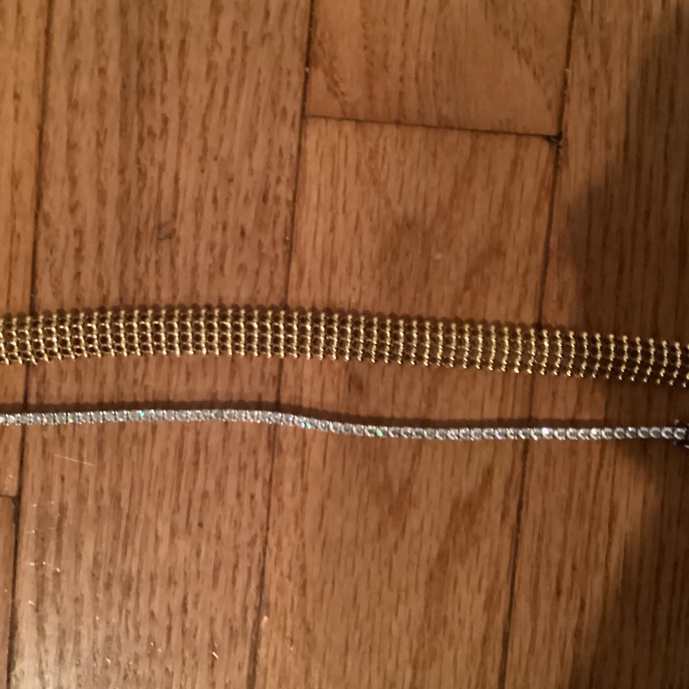 Sterling silver and cubic zirconia tennis bracelet